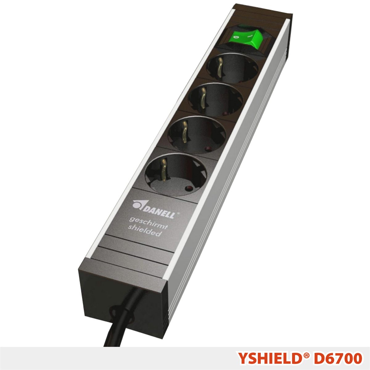 D6700 Kalkanlamalı Priz Grubu (4'lü)